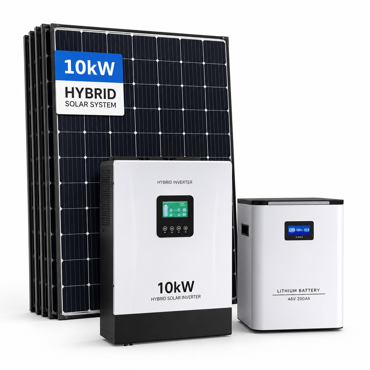 پکیج خورشیدی 10 کیلووات هیبریدی