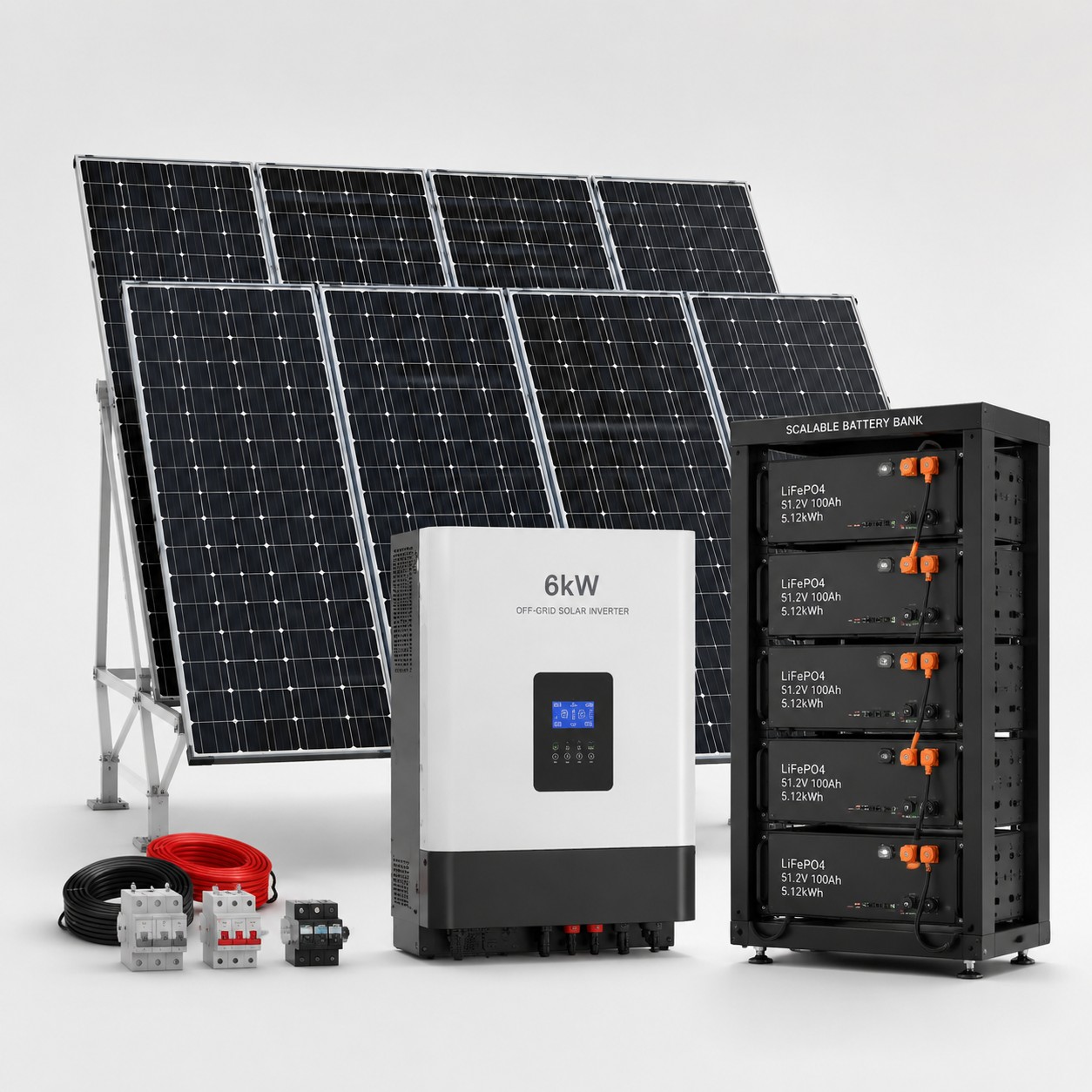 پکیج خورشیدی 6 کیلووات آفگرید